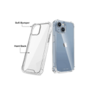 Shockproof Transparent Hard Back Scratch Resistant Cover Case for iPhone 14 / iPhone 13 (Clear) (Polycarbonate)